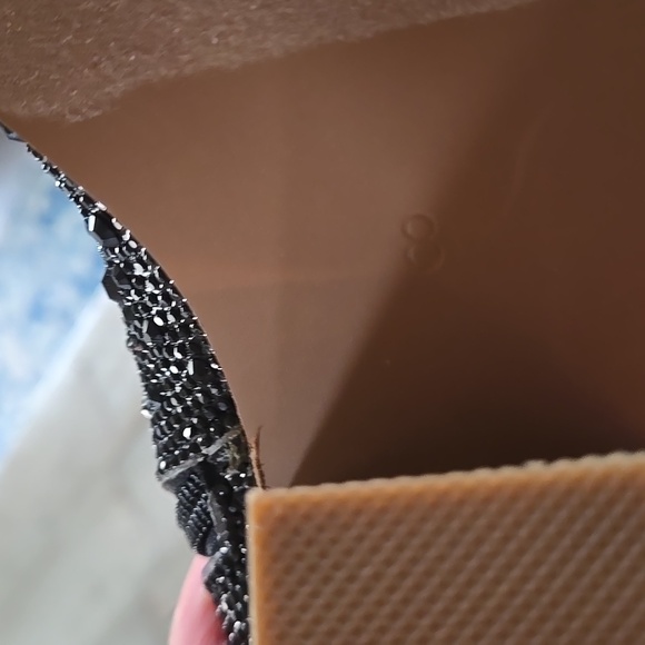 Sparkling Black Heeled Boots for Women - Picture 11 of 17